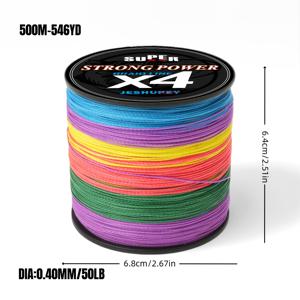 TEMU 유럽식 잉어 낚시, 해양 낚시, 얼음 낚시 등에 적합한 강력한 풀링이 있는 4줄 PE 라인 1개, 일반적으로 사용되는 짠 낚시줄 및 캐스팅 넷, 항공선용도에도 사용 가능, 낚시 애호가를 위한 완벽한 선물