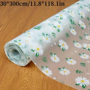 TEMU 1롤 EVA 미끄럼방지 서랍 라이너 - 절단 가능, 신발장, 옷장, 찬장, 다목적 사용, 캐비닛 라이닝, 선반 매트