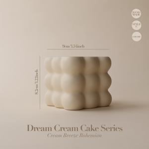 TEMU 1개 베이지 매트 세라믹 플랜터 - 모던 큐브 화병, 홈/오피스/카페 장식용, 펜 홀더, 웨딩 선물, & 미드센추리 스타일, 전기 불필요, 오피스 , 우아한 마감, 다목적 홀더, 식물 애호가를 위한 현대적인 화병