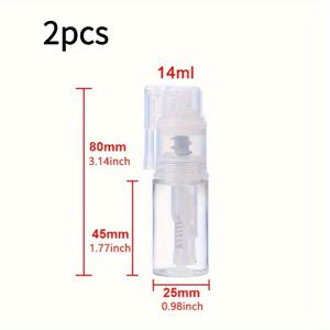 TEMU 2개 세트 쉬운 채우기 글리터 스프레이 병, 독특한 펌프 디자인 - 건조 및 액체 접착제용 내구성 플라스틱, 예술, 공예, 수선, 그림 공급품, 글리터 스프레이 병, 공예 용품, 재미있는 디자인, 투명 용기