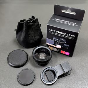 TEMU 4개 2-in-1 스마트폰 카메라 렌즈 키트 (광각 렌즈, 매크로 렌즈, 범용 클립 & 가죽 보관 파우치 포함) - 대부분의 스마트폰과 호환, 휴대용 사진 액세서리, 스마트폰 사진, 세련된 디자인, 내구성 있는 구조