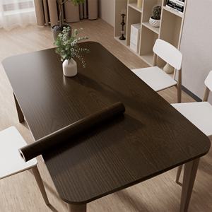 TEMU 1롤 와이드 우드 그레인 데스크탑 리뉴얼 컬러 체인지 스티커, 캐비닛 테이블탑 목재 문틀 창턱 장식 스티커, 접착식 나무 무늬 커버