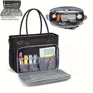 TEMU 다기능 여행용 전문가 노트북 가방, 보온 파우치 포함, 사무실 보관용, 대용량 휴대용 브리프케이스, 가벼운 비즈니스 컴퓨터 백팩, 데일리 출퇴근, 대학 및 간병 용도로 적합