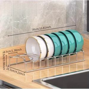 TEMU 스테인리스 스틸 식기 건조대 - 접시, 그릇 및 식기용 다중 공간 정리기, 공간 절약형 주방 보관 솔루션, 내구성 및 청소가 쉬운 식기 건조대, 주방 카운터용 식기 건조대|식기건조대|식기건조기