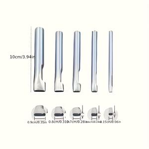 TEMU DIY용 헤비듀티 수동 펀치 도구 5개 세트 - 1.5~9mm 펀치 다이가 포함된 스테인리스 스틸 가죽 펀치, 신발, 벨트 제작용 - 초보자 및 전문 공예가에게 이상적인 가죽 공구 키트