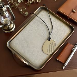 TEMU 1개 미니 휴대용 스테인리스 빗 - 이름 각인 가능, 일상/여행/출퇴근 & 메이크업 | 남성, 여성, 학생,직장인을 위한 헤어 콤브 | 내구성 있는 컴팩트 사발머리 빗, 웨이비 헤어를 위한 작은 빗