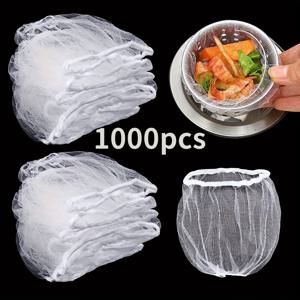 TEMU 1000팩 고강도 교체용 필터망 - 주방 싱크대, 배수구용 미세 메쉬 스트레이너, 채소 세척용 - 막힘 방지, 쉬운 청소 - 미세 배수구 호환 가능 - 내구성 있는 배관 및 식품 준비용 메쉬 스크린, 주방 싱크대 배수 필터, 기능성 주방 용품, 효과적인 여과 원단|싱크대