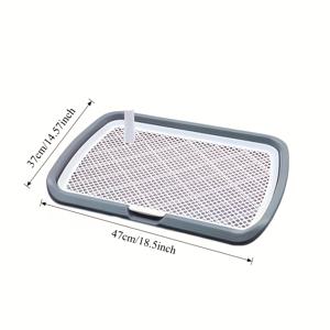 TEMU 실내 애완동물 통기성 보드, 분리 및 청소 쉬움, 탈부착 가능한 그리드 플라스틱 소변 패드 홀더가 있는 재사용 가능 개 배변 트레이너, 작은 개와 강아지를 위한 높은 울타리, 간편한 청소를 위한 훈련 시트 쿠션