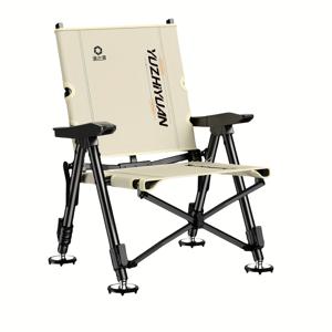 TEMU 유지원 휴대용 접이식 낚시 의자 - 조절 가능한 등받이 & 다리, 내구성 강한 프레임, 미끄럼 방지 발판 - 호수, 강, 캠핑용, 낚시꾼 및 아웃도어 애호가를 위한 이상적인 선물, 보트 좌석, 인체공학적 디자인, 컴팩트한 구조|캠핑의자|접이식의자|의자