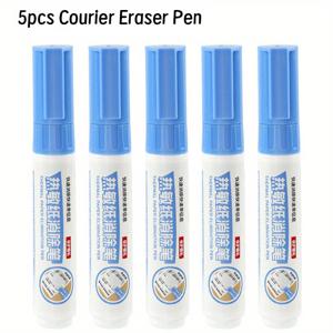 TEMU 5/10개 세트 안전한 개인 정보 보호용 열전사 종이 지우개 펜, 흰색 팁, 신용카드, 휴대폰 청구서, 익스프레스 배송 라벨, 신용카드 지우개, 청구서 지우개, 슬림한 펜 디자인, 내구성 있는 지우개, 신용카드 청소기, 컴팩트 디자인, 고품질 지우개, 지우개 펜, 사무직 종사자용