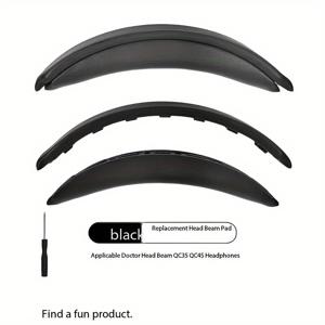 TEMU QC35/QC45 헤드폰 호환, 원래 공장 효과 복원, Snap-on 설치, 헤드밴드 커버, 폼 헤드밴드 커버, 상단 헤드밴드 캡