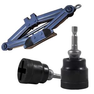 TEMU 헤비듀티 잭 렌치 with 소켓 - 전문 자동차 타이어 제거 및 휠 너트 렌치, 가위 리프트 잭 호환 가능, 조립 불필요 - 정비사, 차고, DIY 자동차 수리용 - 산업용 강도 구조