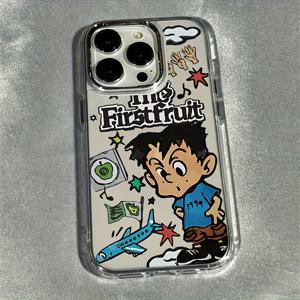 TEMU Mark's 항공기 프레임은 아이폰 모델 16 Pro Max, 15 Plus, 14, 13, 12, 11, XS, 8, 7, 그리고 6에 적합한 고급스럽고 투명한 폰 케이스입니다. 트렌디하고 창의적이며 귀여운 만화 디자인을 특징으로 합니다. 생일 축하를 위한 커플에게 완벽한 선물입니다