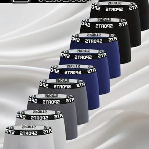 TEMU 1/3/5/8/10개 남성용 캐주얼 드로즈 - 단색, 레터 웨이스트밴드, 편안하고 통기성 좋은 운동 속옷, 캐주얼 웨어 속옷, 편안한 속옷, |단색 브리프|중간 탄성, 드로즈, 남성팬티, 트렁크팬티, 남자 속옷, 통기성실크팬티남성 삼각팬티, 팬티 남성, 남성삼각팬티