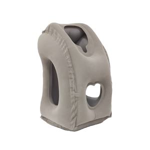 TEMU 1개 여행용 인플레이터블 목 및 머리 지지 베개 - 빠른 공기 주입 밸브, 가벼운 휴대용 에르고노믹 쿠션 (비행기, 차량, 기차, 사무실, 집) - 긴 비행, 출퇴근, 낮잠을 위한 목과 머리를 지지하는 베개 - 간편 보관 & 세척, 컴팩트 디자인, 쉬운 청소 가능