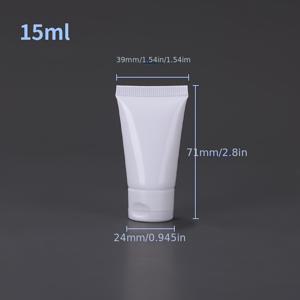 TEMU 49개 누수 방지 플립탑 뚜껑 화장품 병 - 리필 가능한 여행용 빈 튜브 (페이셜 클렌저, BB크림, , 샴푸) - 대량 포장, 살롱 및 개인 상업용 - 손세척 전용 (식기세척기 사용 불가), 스키니 컨테이너, 무향제 용기