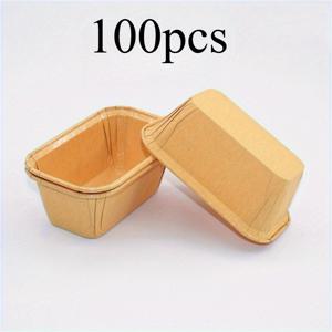 TEMU 100개 미니 로프 케이스 - 베이킹, 컵케이크, 머핀, 등에 사용되는 기름 방지 종이 라이너 - 비스듬한, 쉬운 청소, 재사용 가능, 모든 상황에 적합한 미니 케이크 라이너, 베이킹 필수품, 장식 베이킹, 내구성 있는 기름 방지 종이