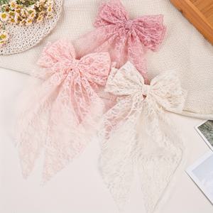 TEMU 3/8개 여성 레이스 헤어 클립 세트, 패셔너블하고 우아한 플로럴 롱 리본 뒷머리 헤어 액세서리 조합, 스위트 귀여운 스타일, 파티 및 데일리룩에 적합, 귀여운 헤어 클립, 우아한 헤어 클립, 레이스 헤어 클립, 여성용 헤어 클립