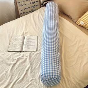 TEMU 체크무늬 긴 베개, 소파 침대용 부드러운 동반자, 원하는 포인트까지 편안함과 실용성을 결합, 선물이나 개인 사용에 완벽