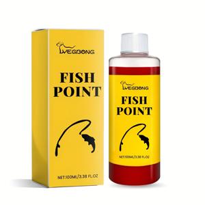 TEMU 100ml (3.38fl.oz) 레드 웜 추출물 & 어유 함유 낚시 포인트 부스터 - 민물 및 바다낚시에 적합, 미끼 유인제 강화, 낚시율 향상용, 밝은 컨테이너 디자인, 벌레추출물 보충제