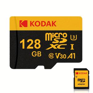 TEMU Kodak 오리지널 TF Micro SD 카드 32GB, 64GB, 128GB, 256GB | 메모리 카드 MicroSD C10 U3 플래시 카드 (SD 어댑터 포함), 휴대폰, 태블릿, 카메라용