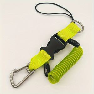 TEMU 헤비듀티 304 스테인리스 스틸 퀵 릴리즈 클립 후크 - 안전 잠금 메커니즘 내장, 부식 방지 다이빙 후크 (빨강/파랑/초록) - 고강도 빠른 해제 버클, 스쿠버 다이빙 및 수중 촬영용, 전문가 및 레저 다이버를 위한 이상적인 장비, 매끄러운 금속 마감, 고강도 나일론 코팅 그립