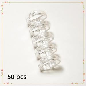 TEMU 50개 세트 헤비듀티 A4 바인더 링 - 투명, 멀티컬러 (투명, 블루, 그린, 오렌지, 블랙) - 노트북, 보고서, 프레젠테이션용 교체용 바인더 링 - A4, 레터, 익스큐시브 용지 호환 - 사무실, 학교, 가정 정리용품|A4용지