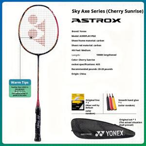 TEMU YONEX 스카이 아세 시리즈 AX99PG 배드민턴 라켓 - 카본 파이버, 가볍고 내구성 있는, 레드/화이트, 야외 스포츠 및 캐주얼 활동에 이상적, 초보자 트레이닝 & 가족 활동용, 휴일 선물로 완벽한, 배드민턴 액세서리, 슬림한 스포츠 장비, 고품질 제작