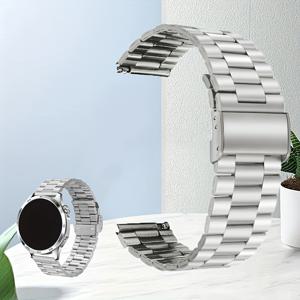 TEMU 스테인리스 스틸 메쉬 밀라네제 루프 자석 시계 스트랩, 20mm/22mm, 삼성 4/5/6/7/클래식 에디션/Gear S3/액티브 2 및 화웨이 워치 GT2/2/2E/프로 호환, 안전한 밴드, 세련된 디테일, 조절 가능한 밴드, 가젯 애호가를 위한 모던 디자인