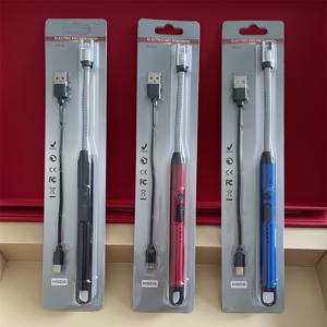 TEMU 360° 회전 점화 기능의 전자 라이터 - 가스 스토브, 캠핑, 바베큐, 야외용 헤비듀티 아크 라이터 건/라이터 스틱, 스마트폰/태블릿 호환 (플린트/마그네슘 없음) - 점화기