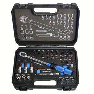 TEMU 32개 1/4인치 토크 렌치 세트, 72칸 래칫 포함 - 조절 가능, 내구성 있는 스틸 수동 도구, 자동차 및 자전거 수리용, 가정용, 드라이버, 플라이어, 육각 렌치 포함, 자동차 수리 도구 | 조절 가능한 렌치 세트 | 내구성 있는 스틸 구조, 토크 렌치 세트