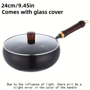 TEMU 1개 두꺼운 내구성 주철 프라이팬 (뚜껑 포함) - 균일한 열 분배 및 보존, 논스틱 표면, 모든 스토브/오븐 호환 - 튀김, 베이킹, 브레이징, 로스팅에 이상적 - 세척 쉬움 & 오래가는 제품 - 홈쿡과 프로 셰프를 위한 현대적인 주방 필수품, 스타일리시 조리기구, 요리 애호가를 위한 롱라스팅 쿠크웨어