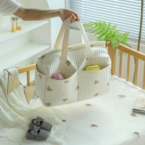 TEMU 1개 대용량 기저귀 가방, 엄마 아빠를 위한 여행용 토트백, 긴 어깨끈 포함, 신생아 병원가방, 학교 및 여행 필수품