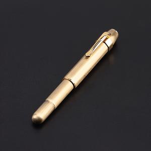 TEMU 미니 황동 골든 펜 - 빈티지 디자인, 12cm 컴팩트 만년필, 우아한 필기용