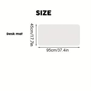 TEMU 1개 헤비듀티 투명 책상 패드 - 미끄럼 방지, 내열 PVC 표면, 둥근 모서리, 사무실/홈용 클리어 쓰기 매트 - 캘린더, 노트, 사진 호환 가능 - 작업 공간 보호대, 세련된 디자인, 부드러운 표면, 리모트 워커 필수품|컴퓨터책상