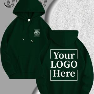 TEMU 남성용 헤비웨이트 후드티 - 맞춤 로고 양면 프린팅 (앞뒤), 두꺼운 겨울 풀오버 스웨트셔츠, 개인화 작업복, 그룹 유니폼, 커플/친구 선물 - 세탁기 사용 가능 후디, 작업복 의류, 기하학 패턴 디자인, 고품질 인쇄, 기업 팀