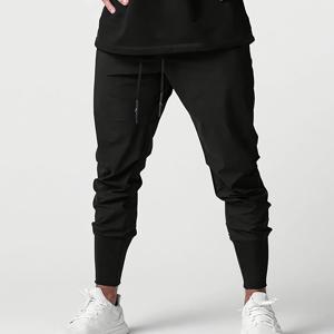 TEMU 남성용 속건성 탄성 지퍼 포켓 조거 팬츠 - 드로스트링 허리, 레귤러 핏, 헬스, 러닝, 피트니스 애호가를 위한 미드 라이즈 운동 트랙 팬츠, 다용도 하의, 통기성 소재, 스포티 디자인, 운동복, 내구성 좋은 원단