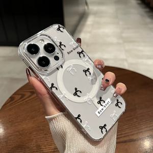 TEMU 애니메이션 패턴 프린트 무선 충전 지원 애플 시리즈 11/12/13/14/15/16PRO MAX 호환 폰 케이스