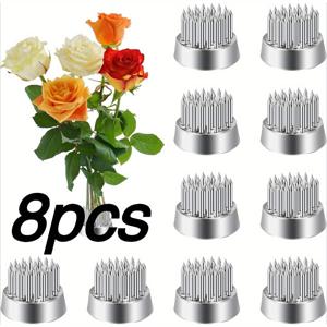 TEMU 전문가용 일본식 이케바나 꽃꽂이 거북이 - 장미, 난초, 카네이션을 위한 견고한 금속 플로럴 베이스와 미끄럼 방지 바닥 - 화병 호환 가능 - 꽃 디자인, 결혼식, 홈/오피스 데코레이션에 이상적 - 꽃꽂이 도구, 세련된 디자인, 내구성 있는 구조, 웨딩 디자이너를 위한 제품