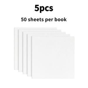 TEMU 5팩 (총 250장) 투명 방수 스티커 메모지 - 강력 접착력, 잔여물 없음, 사무실/학교용, 책 및 플래너 정리, 다목적 문구류, 하이라이터 & 마커 호환 가능, 저널링, 데일라인, 작업 정리용 - 노레저 접착제, 학생용, 노트패드, 노트패드 액세서리