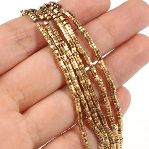TEMU 천연 골든 헤마타이트 비즈 - 메탈릭 골드 플랫 론델 스페이서 비즈 (2x1mm, 3x1mm, 4x2mm) - 주얼리, 팔찌, 목걸이, 신발 & 부츠 장식용 - 내구성 강한 DIY 프로젝트 및 일상/포멀 웨어를 위한 우아한 비즈