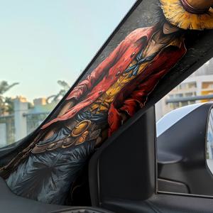 TEMU 2개 애니메이션 영감 자동차 A-프레임 스티커 - 방수 및 스크래치 방지 비닐 데칼, 생동감 넘치는 캐릭터 아트워크, 애니메이션 & 만화 테마 차량 인테리어용, 내구성 있는 데칼 소재