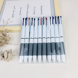 TEMU 10개 세트 삼색 볼펜, 빨간색·파란색·검정색 잉크 포함, 사이드프레스 리트랙터블 젤 펜 팁, 빠른 건조 및 편안한 필기감, 학생 및 사무실용