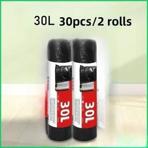TEMU 헤비듀티 100L/60L/30L 쓰레기봉투 - 두꺼운 방수 및 찢어짐 방지 폴리에틸렌 쓰레기봉투, 주방, 호텔, 마당 및 야외 사용용 - 휴대 가능하고 내구성이 뛰어나며 쉽게 운반할 수 있는 쓰레기봉투