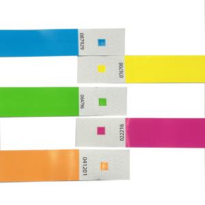 TEMU 500개 일회용 종이 팔찌 - 찢어지는 종이 ID 팔찌, 시리즈 번호 팔찌 및 번호 없는 팔찌, , 축제 콘서트 입장 표시용