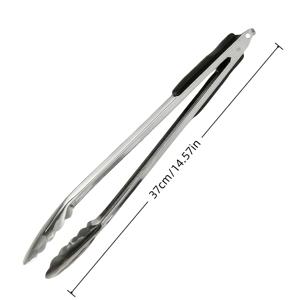 TEMU 내구성 강한 스테인리스 스틸 푸드 클램프 - 미끄럼 방지 그립, 일체형 구조, 스테이크·BBQ·그릴링·베이킹·튀김용 - 전문 주방 & 가정 요리용, 세척 쉬움 & 내구성 강화, 슬림 디자인, 다목적 도구, 바비큐 애호가를 위한 튼튼한 재료