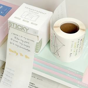 TEMU 150장 투명 스티키 노트 - 빠른 건조, 풀아웃 디자인, 잔여물 없음, 사무실 및 학교 사용에 이상적, 학생 및 전문가에게 완벽, 사무용품 및 액세서리