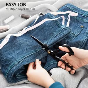 TEMU 1개 전문가용 재봉 가위 - 날카로운 패브릭 커팅 쉬어, 인체공학적 핸들, 내구성 있는 금속 구조, 재봉 및 사무용, 길이 15.5인치, 블랙 & 골드 악센트, 재봉 액세서리, 세탁 필수품, 슬림 디자인, 정밀 절단, 전문 재봉/재봉 가위, 재봉 액세서리, 패브릭 가위, 패브릭 커터, 재봉 가위, 재봉 장비, 스타일리시한 공예가, 실 절단, 패션