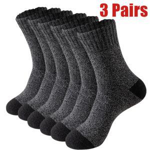 TEMU 3팩 여성용 보온 겨울 양말 - 하이웨이트 따뜻한 크루 양말, 탄력 있는 개구부 & 강화된 발가락, 등산, 사이클링, 낚시, 야외 활동용 두꺼운 단열 - 세탁기 사용 가능 (EU 36-43, 블랙) - 크리스마스, 아버지의 날 및 부활절 선물에 이상적, 추위 방지 장비, 편안한 착용감, 내구성 있는 스티칭