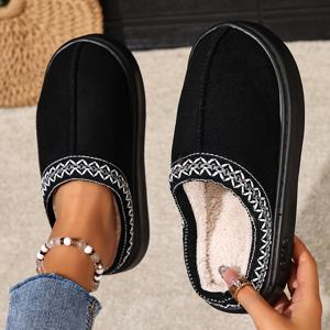 TEMU 남녀 공용 포근한 플리스 슬리퍼 - 두꺼운 미끄럼 방지 EVA 밑창, 따뜻한 실내/외 사용, 가을 & 겨울에 적합, 이상적인 크리스마스 & 부활절 선물, [색상]으로 제공, 실내 슬리퍼 | 스타일리시 슬리퍼 | 플러시 내부 안감, 실내용 슬리퍼